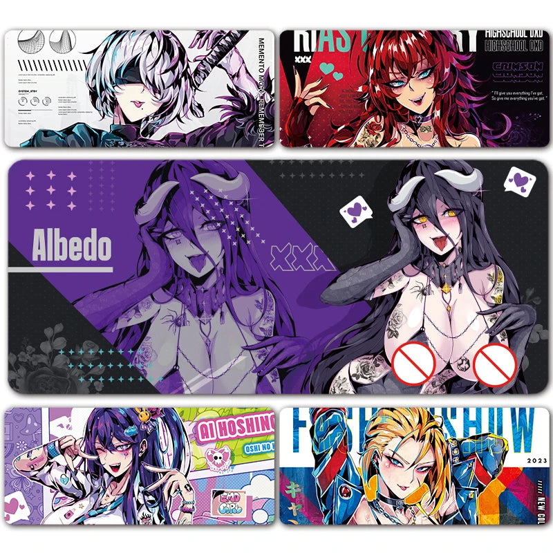 Sexy Anime Girls Mousepad Table Mat Gaming XXL Mouse Pad Keyboard Carpet Desktop Mat Hentai Pad