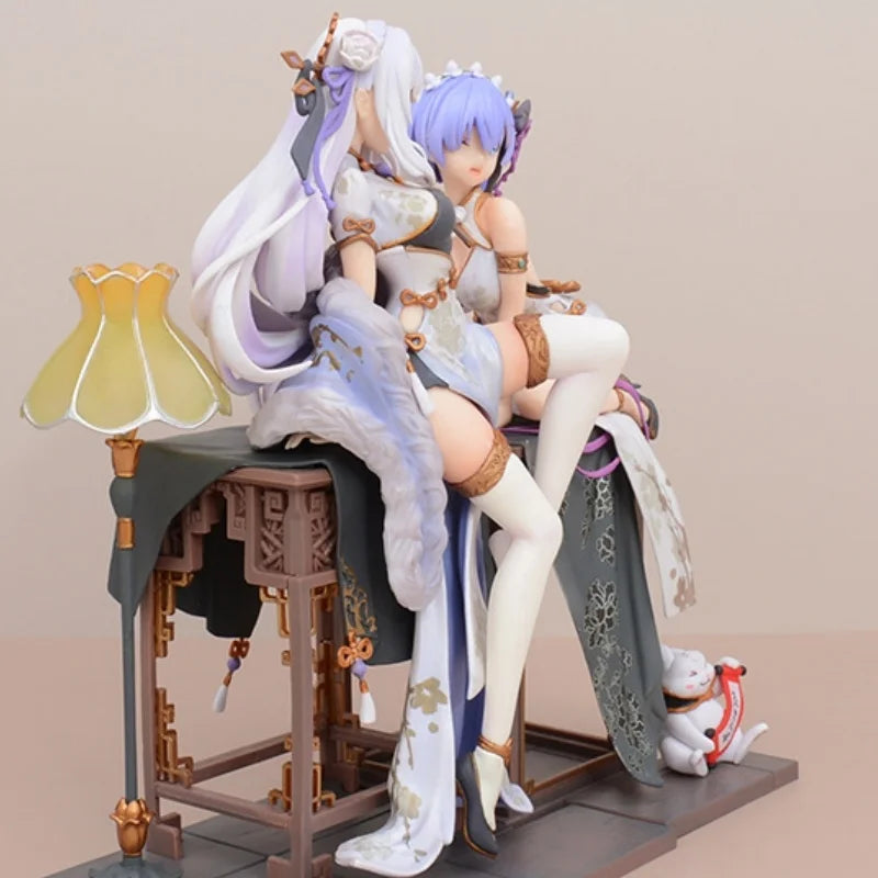 Re:life In A Different World From Zero Rem Emilia Chinoiserie Clothing Figure Model Collection Desktop Decoration Ornament Gifts