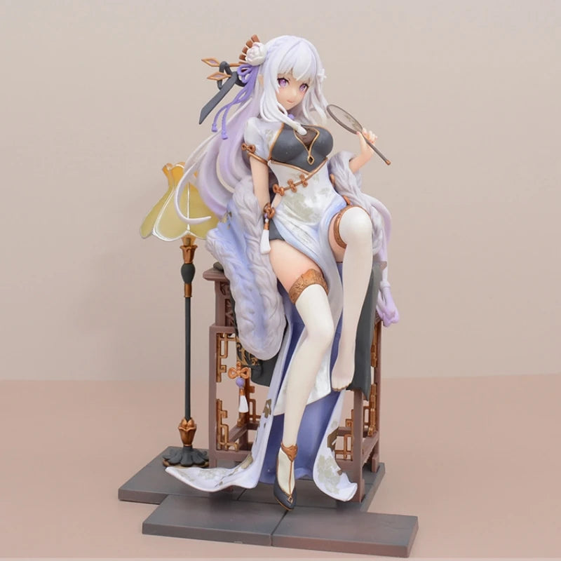 Re:life In A Different World From Zero Rem Emilia Chinoiserie Clothing Figure Model Collection Desktop Decoration Ornament Gifts