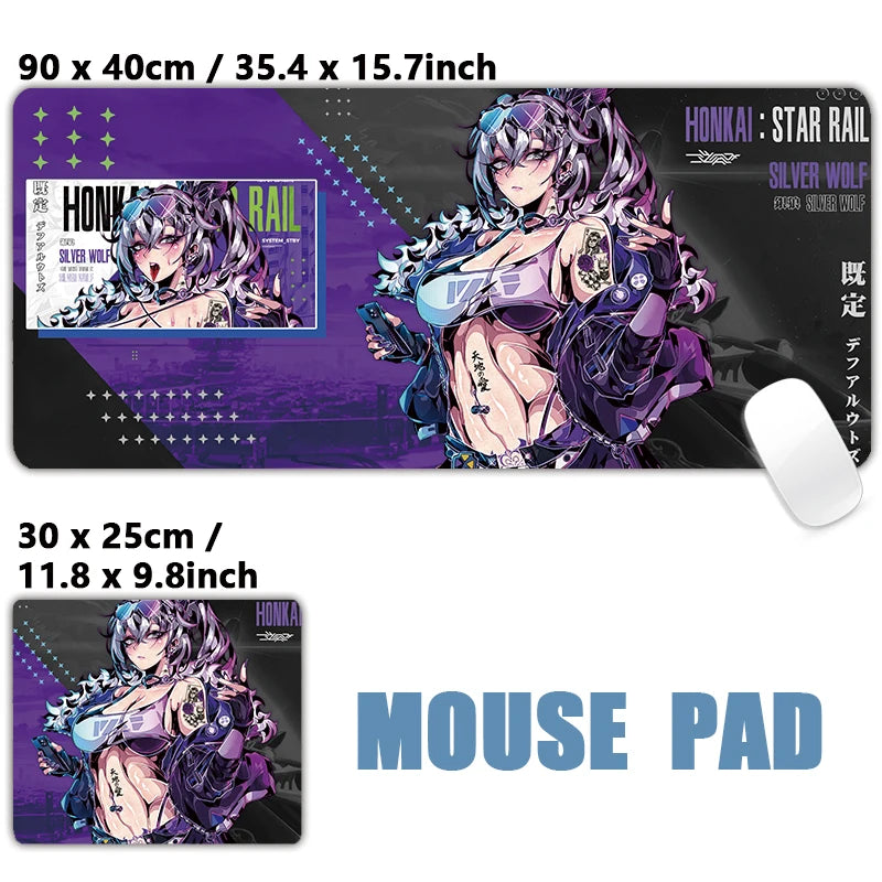 Sexy Anime Girls Mousepad Table Mat Gaming XXL Mouse Pad Keyboard Carpet Desktop Mat Hentai Pad
