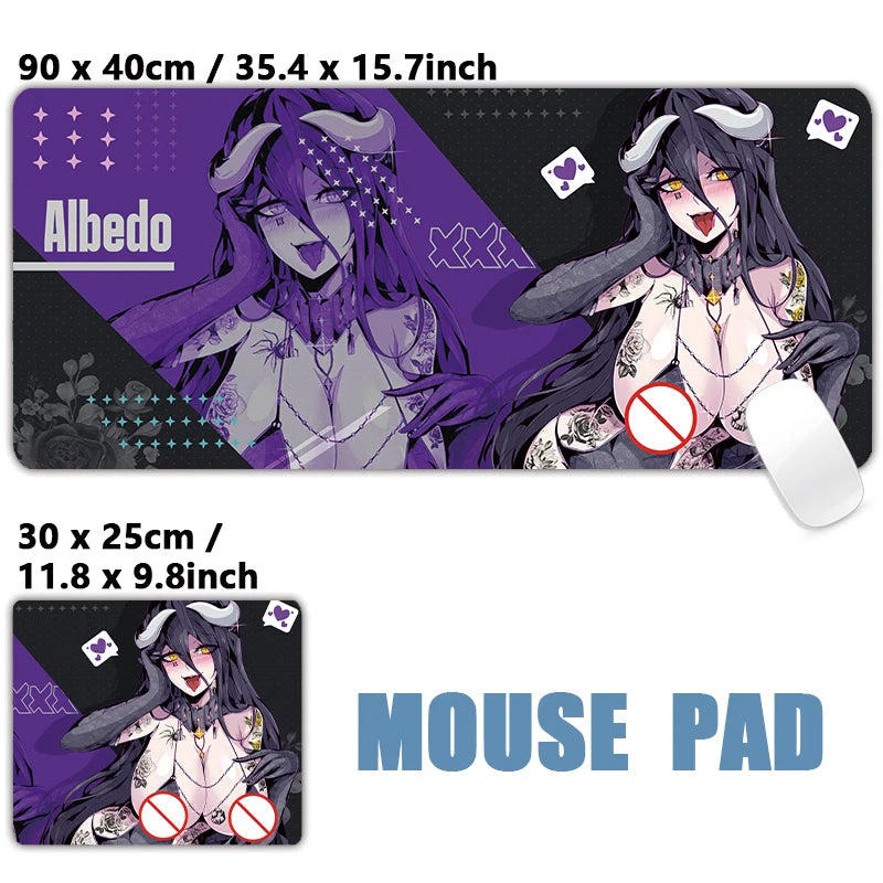 Sexy Anime Girls Mousepad Table Mat Gaming XXL Mouse Pad Keyboard Carpet Desktop Mat Hentai Pad