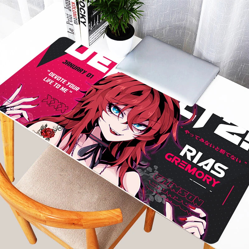 RIAS Mousepad XXL Anime Sexy Girls Keyboard Pad Mouse Mat Gamer Soft Office Carpet Table Mat Desktop 900X400 Mouse Pad