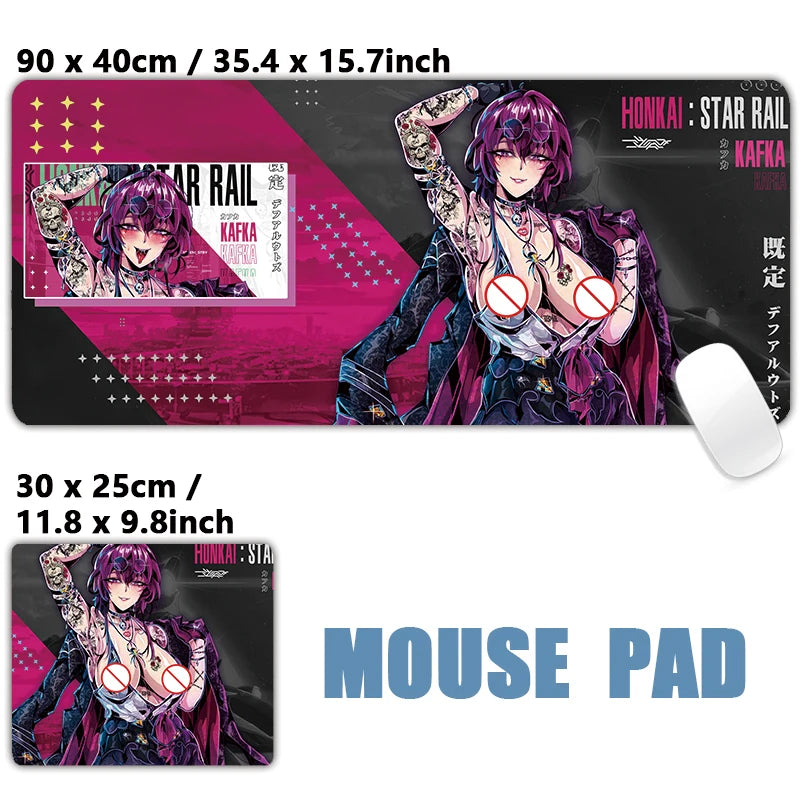 Sexy Anime Girls Mousepad Table Mat Gaming XXL Mouse Pad Keyboard Carpet Desktop Mat Hentai Pad