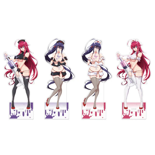 Game Rias Gremory Himejima Akeno Acrylic Stand Figure Doll Anime Keychain Model Plate Cosplay Toy for Gift
