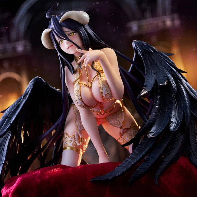15cm Overlord Albedo Lingerie Sexy Anime Girl Figure KDcolle Albedo Wing Action Figure Adult Collectible Model Doll Toys Gifts