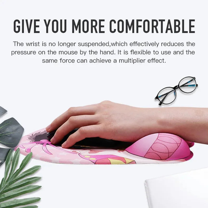 Genshin Impact Ganyu Raiden Shogun Sexy Big Ass Mouse Pad Gamer Anime Cute Manga Wrist Rest 3D Oppai Silicone Gel Mat Mou Diydin