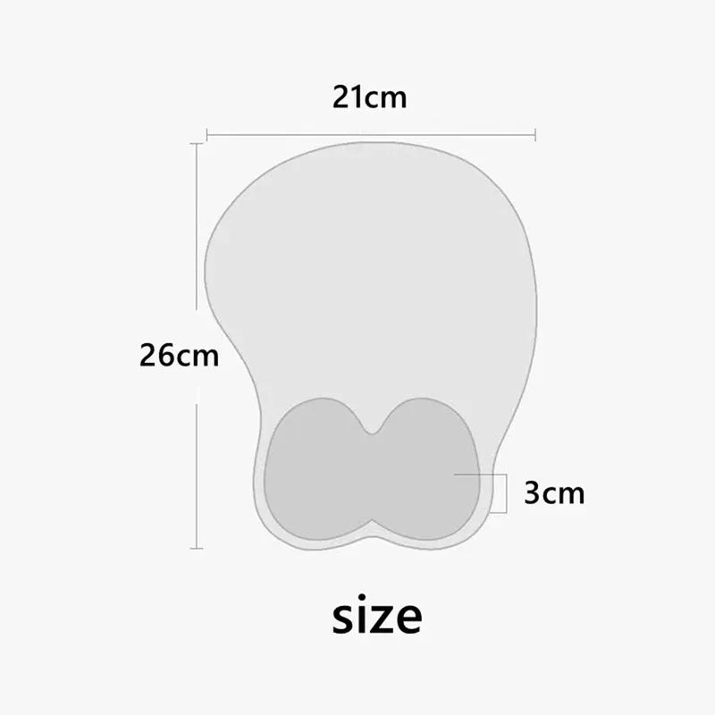 Genshin Impact Ganyu Raiden Shogun Sexy Big Ass Mouse Pad Gamer Anime Cute Manga Wrist Rest 3D Oppai Silicone Gel Mat Mou Diydin